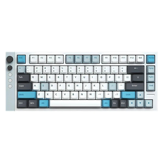 Клавиатура Lamzu Professional Gaming Mechanical Keyboard JET 75 - 8K, Magnetic Gateron Jade Switches - White/Blue