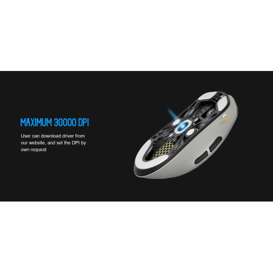 Безжична мишка Lamzu MAYA X 8K - Wireless Gaming Mouse - Cloud Grey