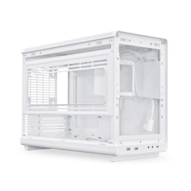 Кутия за компютър Lian Li Case mATX - DAN Cases A3 Wood - White