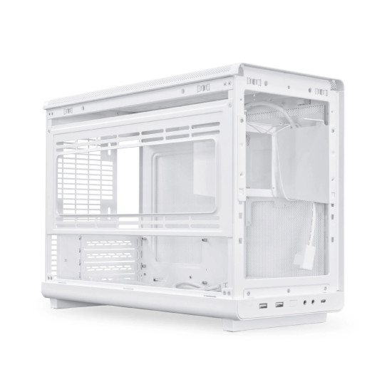 Кутия за компютър Lian Li Case mATX - DAN Cases A3 Wood - White