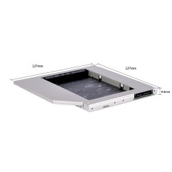 Кади за лаптоп Makki Laptop Caddy 9.0mm SATA3 HD9001-SS