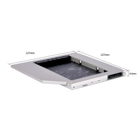 Кади за лаптоп Makki Laptop Caddy 9.0mm SATA3 HD9001-SS