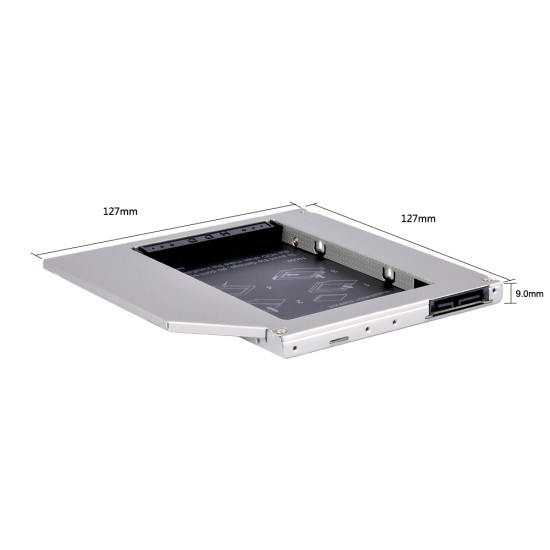 Кади за лаптоп Makki Laptop Caddy 9.0mm SATA3 HD9001-SS