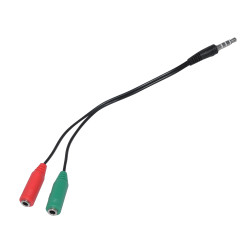 Преходник Makki Adapter 3.5mm 4pin M / 2 x 3.5mm F - MAKKI-CBL-SP35