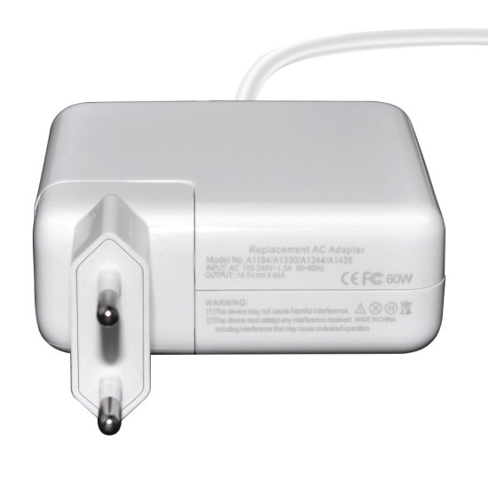 Зарядно за лаптоп Makki за Apple - 16.5V 3.65A 60W T tip G2 MagSafe2 - MAKKI-NA-AP-34