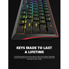 Клавиатура Marvo Gaming Mechanical keyboard 61 keys TKL - KG962G - RED switches, RGB
