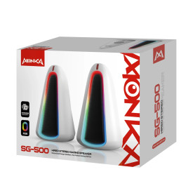 Тонколони Marvo Gaming Speakers 2.0 6W, RGB - Monka Zilla SG-500