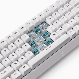 Клавиатура MCHOSE Gaming Mechanical Keyboard Ace 68 - 8K, Ice Blue Magnetic Switch [Linear] (English US), White