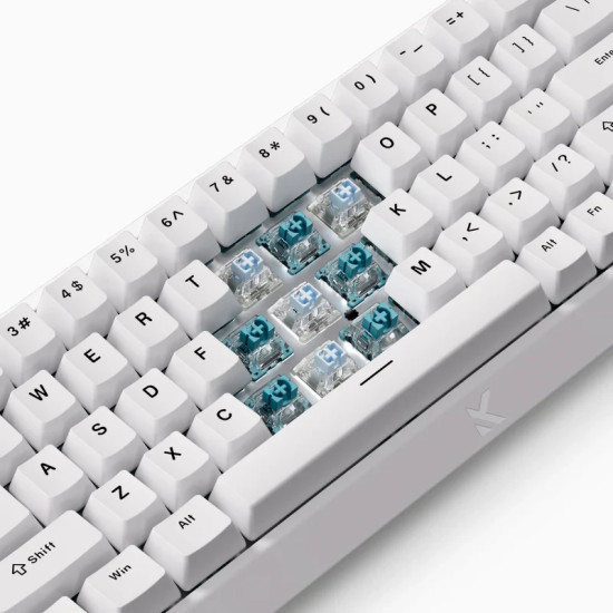 Клавиатура MCHOSE Gaming Mechanical Keyboard Ace 68 - 8K, Ice Blue Magnetic Switch [Linear] (English US), White