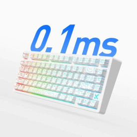 Клавиатура MCHOSE Gaming Mechanical Keyboard Jet75 Topographic - 8K, Kailh Magnetic God Switch [Linear] (English US), Black