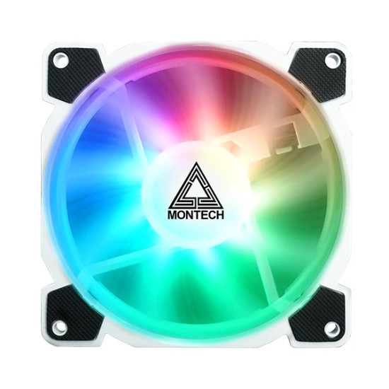 Комплект вентилатори Montech Z3 PRO ARGB FAN, 3x120mm Fans, Controller, Remote, ARGB, White