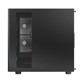 Кутия за компютър Montech Case ATX - XR Wood (B) - 4 x 120 mm ARGB Fans, Wood, USB-C, Black