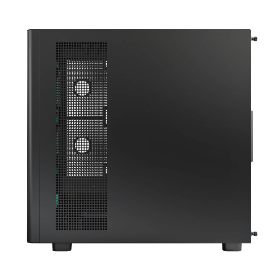 Кутия за компютър Montech Case ATX - XR Wood (B) - 4 x 120 mm ARGB Fans, Wood, USB-C, Black