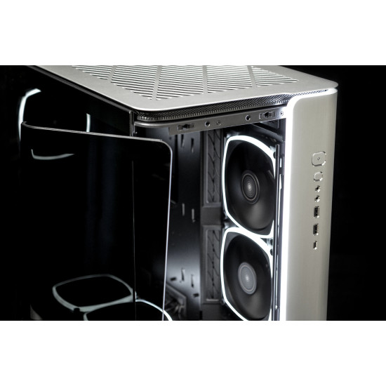 Кутия за компютър Montech KING 95 Ultra, Dual Chamber Mid-tower Case, 6 ARGB Fans, Aluminium, Space Grey