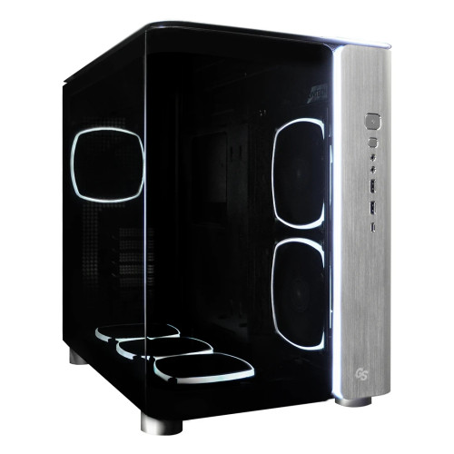 Кутия за компютър Montech KING 95 Ultra, Dual Chamber Mid-tower Case, 6 ARGB Fans, Aluminium, Space Grey