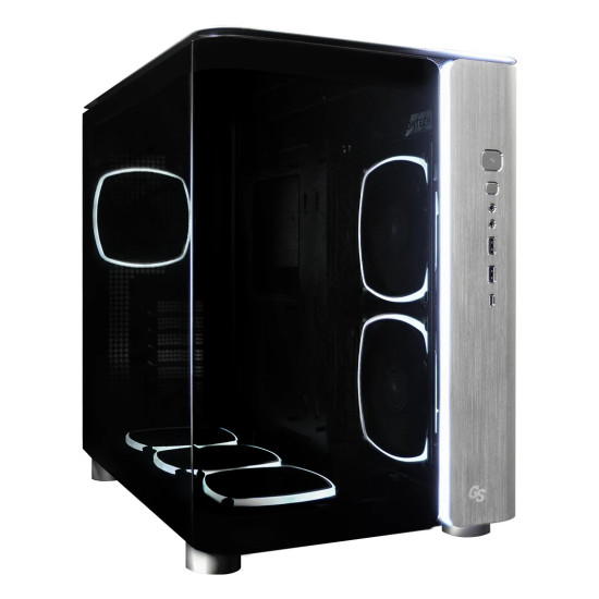 Кутия за компютър Montech KING 95 Ultra, Dual Chamber Mid-tower Case, 6 ARGB Fans, Aluminium, Space Grey