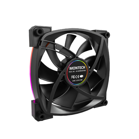 Вентилатор Montech AX120 PWM, Fan 120mm, ARGB, Black