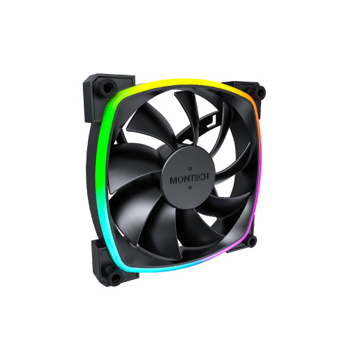 Вентилатор Montech AX120 PWM, Fan 120mm, ARGB, Black
