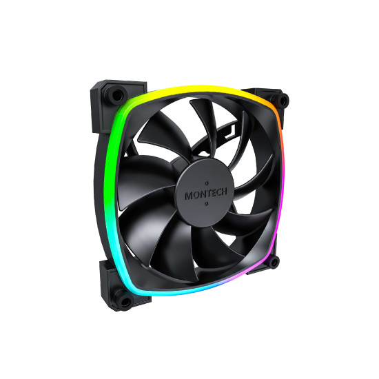 Вентилатор Montech AX120 PWM, Fan 120mm, ARGB, Black