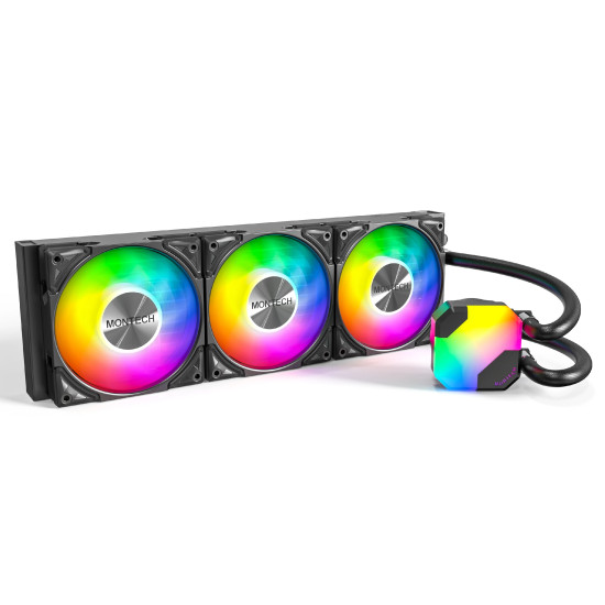 Водно охлаждане Montech Hyper Flow ARGB 360, CPU Liquid Cooler, Black