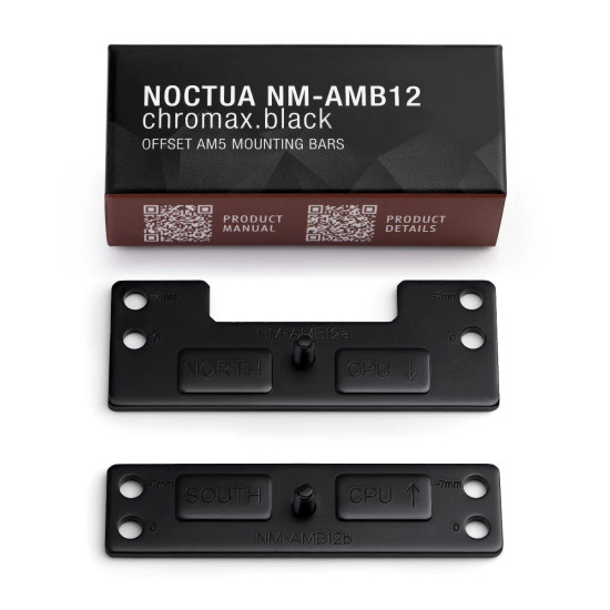 Монтажни планки Noctua Mounting KIT - NM-AMB12 chromax.black - AM4/AM5
