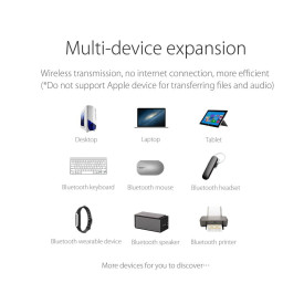 Блутут адаптер Orico Bluetooth 4.0 USB adapter, black - BTA-403-BK