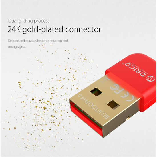 Блутут адаптер Orico Bluetooth 4.0 USB adapter, black - BTA-403-BK