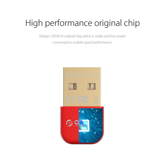Блутут адаптер Orico Bluetooth 4.0 USB adapter, black - BTA-403-BK