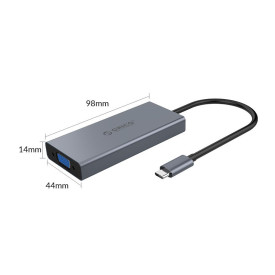 Докинг станция Orico Docking Station Type-C Power Distribution 60W - HDMI, Type-C x 1, USB3.0 x 1, VGA, Audio - MC-U501P