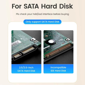 HDD докинг станция Orico Storage - HDD/SSD Dock - 2.5/3.5 inch USB-C/A - DD18C3-EU-BK