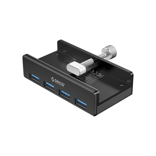 USB хъб Orico USB 3.0 HUB Clip Type 4 port, Black - MH4PU-BK