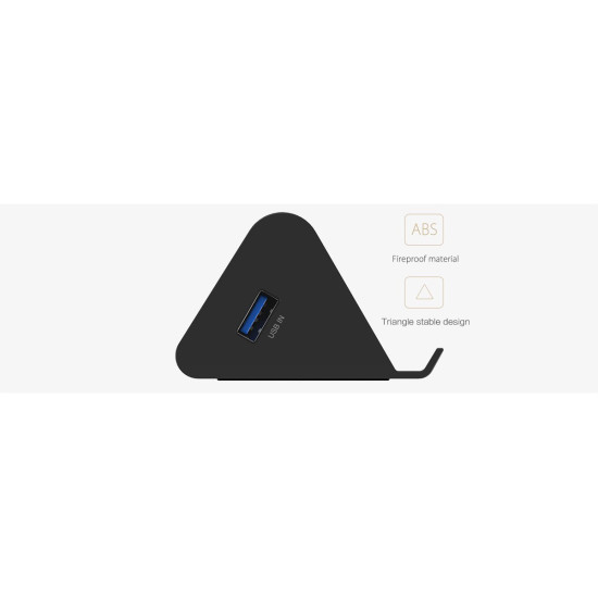 USB хъб Orico USB3.0 HUB 4 port, Black - SHC-U3
