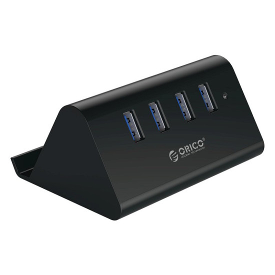 USB хъб Orico USB3.0 HUB 4 port, Black - SHC-U3