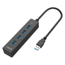 USB хъб Orico USB3.0 HUB 4 port black - W8PH4-U3-BK