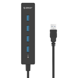 USB хъб Orico USB3.0 HUB 4 port black - W8PH4-U3-BK