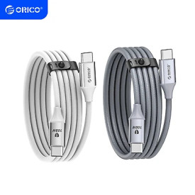 USB кабел Orico USB C-to-C PD 100W Charging 1.0m White - CDX-100CC-WH