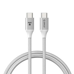 USB кабел Orico USB C-to-C PD 100W Charging 1.0m White - CDX-100CC-WH