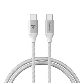 USB кабел Orico USB C-to-C PD 100W Charging 1.0m White - CDX-100CC-WH