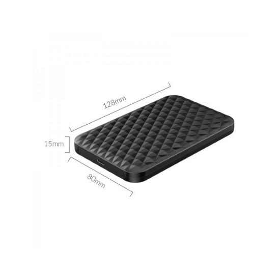 Външна кутия за диск Orico Storage - Case - 2.5 inch TYPE C Black - 2520C3-BK
