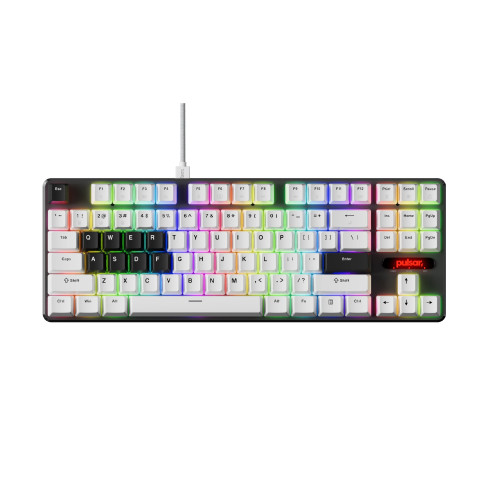 Клавиатура Pulsar Professional Gaming Mechanical Keyboard PCMK 2 HE TKL ANSI White - 8K, Gateron Magnetic Switches Linear