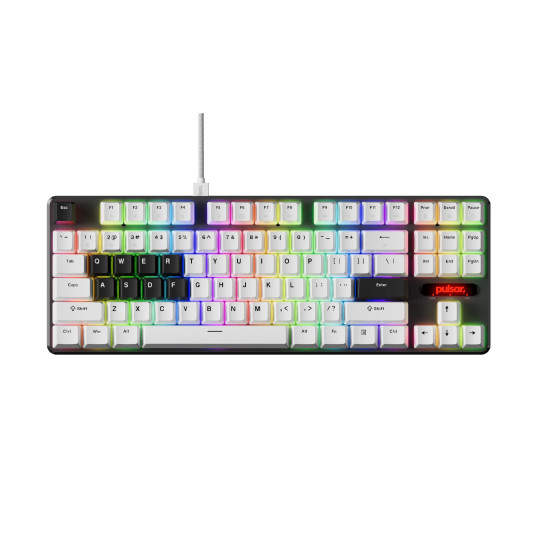 Клавиатура Pulsar Professional Gaming Mechanical Keyboard PCMK 2 HE TKL ANSI White - 8K, Gateron Magnetic Switches Linear