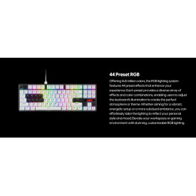 Клавиатура Pulsar Professional Gaming Mechanical Keyboard PCMK 2 HE TKL ANSI White - 8K, Gateron Magnetic Switches Linear