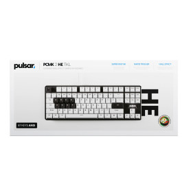 Клавиатура Pulsar Professional Gaming Mechanical Keyboard PCMK 2 HE TKL ANSI White - 8K, Gateron Magnetic Switches Linear