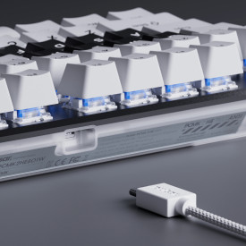 Клавиатура Pulsar Professional Gaming Mechanical Keyboard PCMK 2 HE TKL ANSI White - 8K, Gateron Magnetic Switches Linear