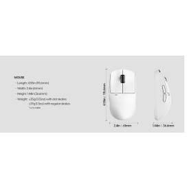 Безжична мишка Pulsar Wireless Gaming Mouse X2 CrazyLight Uyuni White 8K