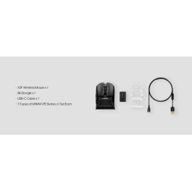 Безжична мишка Pulsar Wireless Gaming Mouse X2F Black [Pulsar LAB] - 8K, Black