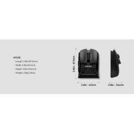Безжична мишка Pulsar Wireless Gaming Mouse X2F Black [Pulsar LAB] - 8K, Black