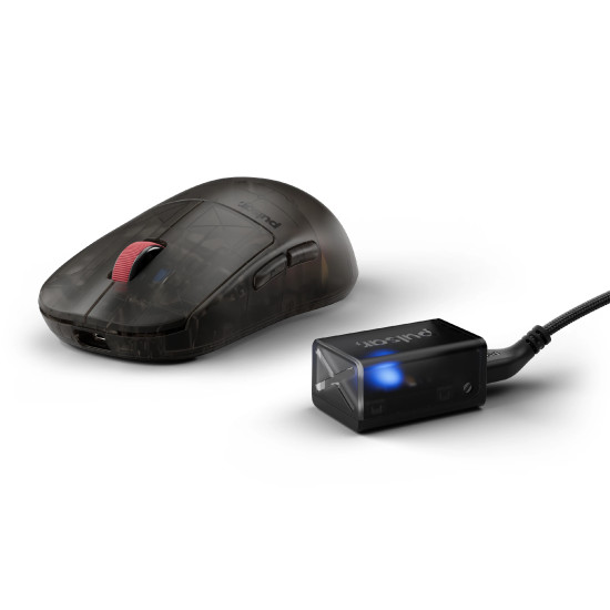 Безжична мишка Pulsar Wireless Gaming Mouse X2H Medium Clear Black [LTD 2000] - 1K