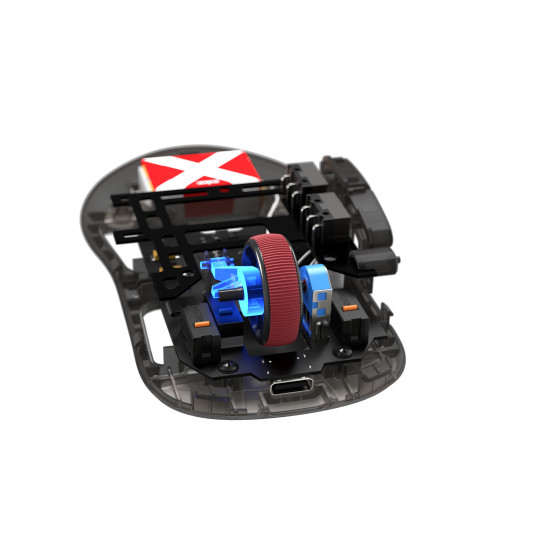 Безжична мишка Pulsar Wireless Gaming Mouse X2H Medium Clear Black [LTD 2000] - 1K