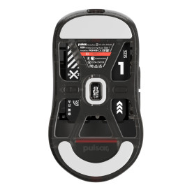 Безжична мишка Pulsar Wireless Gaming Mouse X2H Medium Clear Black [LTD 2000] - 1K